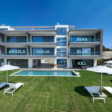 Aquarama Pool Apt. - Blue Apartment Ixia (Rhodes)